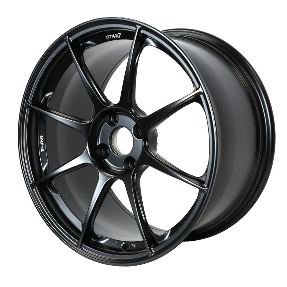Titan 7 T-R8 (Set of Four / Machine Black) - 17x9.0 / +45 / 4x100