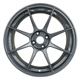 Titan 7 T-R8 (Set of Four / Satin Titanium) - 17x9.0 / +45 / 4x100