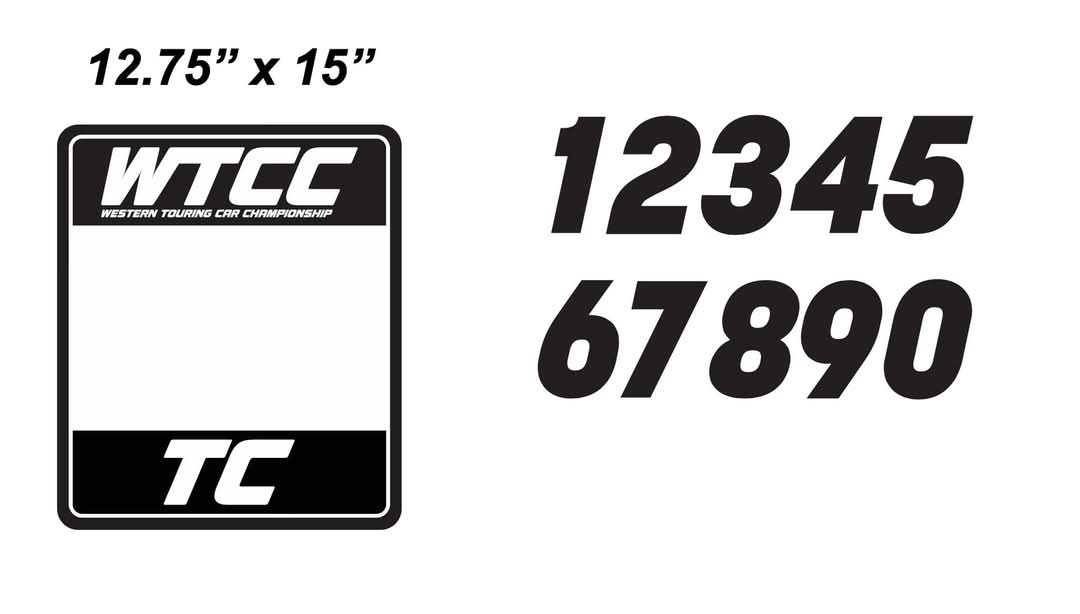 Western Touring Car Championship - Number Panel