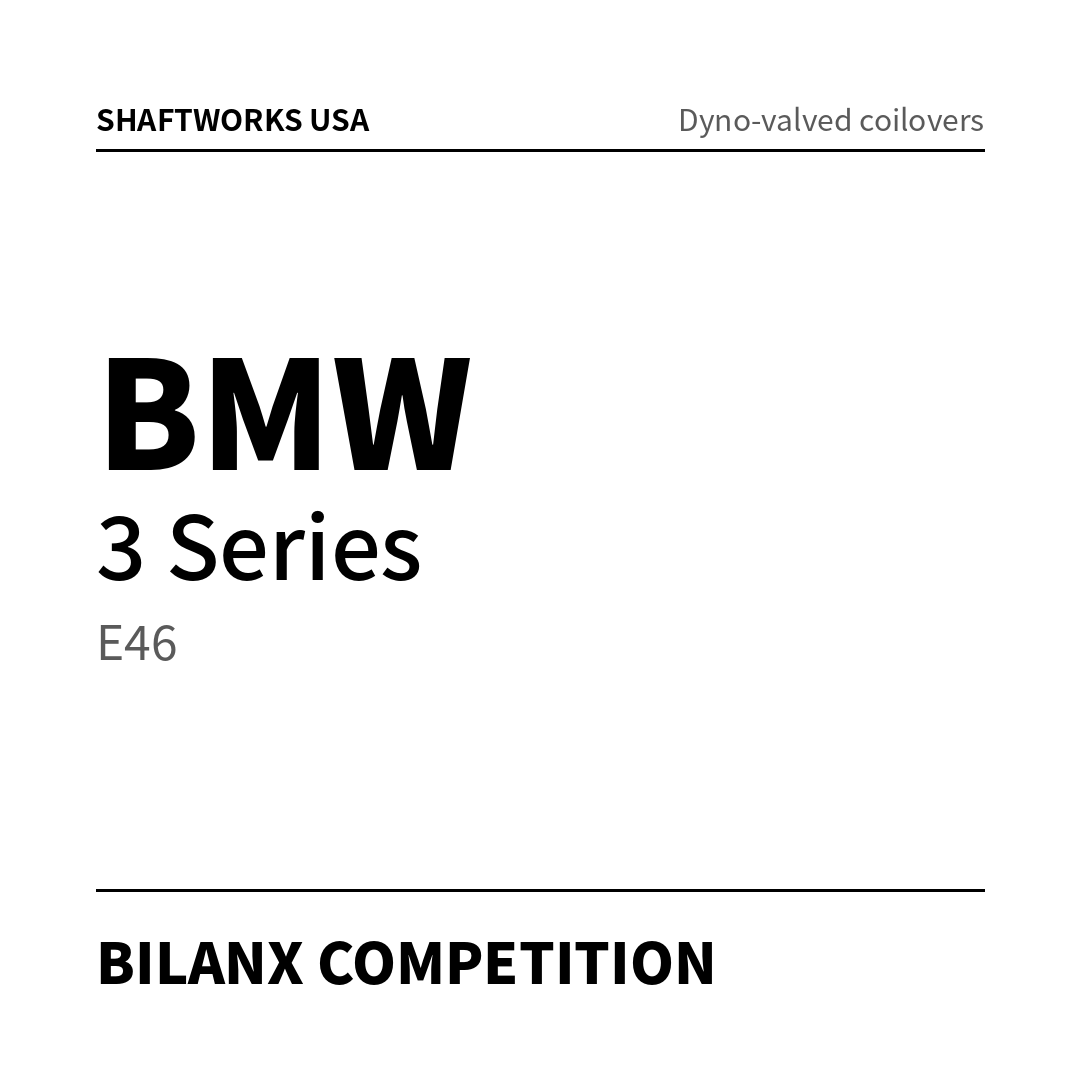 Bilanx Competition coilovers – BMW 3 Series E46