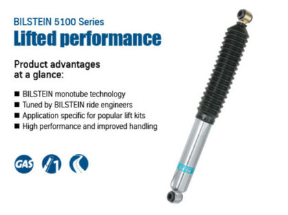 Bilstein 5100 - Toyota Tacoma (96'-04') - Right Rear 46mm Monotube Shock Absorber