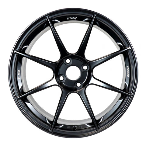 Titan 7 T-R8 (Set of Four / Machine Black) - 17x9.0 / +45 / 4x100 ...